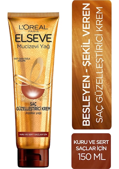 Elseve Mucizevi Yağ Saç Güzelleştirici Krem 150 Ml - Kuru Ve Sert Saçlar İçin