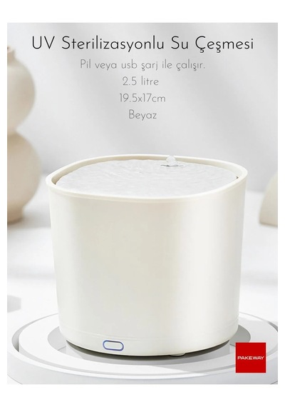 Pakeway Uv Sterilizasyonlu Su Çeşmesi 2500 ML