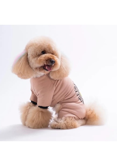Pawstar 26903 Kahverengi Smile Küçük Irk Köpek Pijama Tulum