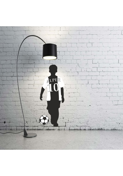 Ahşap Futbolcu Duvar Silüeti