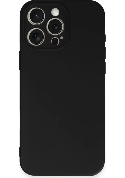 Newface Apple İphone 16 Pro Kılıf Nano İçi Kadife Silikon - Siyah
