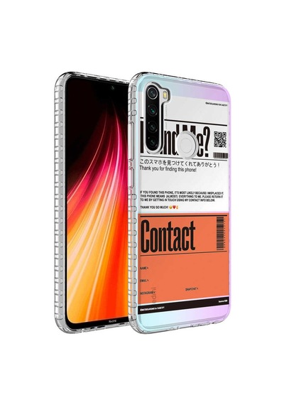 Smcase Xiaomi Redmi Note 8 Kılıf Desenli Elegans Serisi Silikon