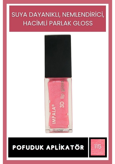 3d Lip Gloss Dudak Parlatıcı No:115