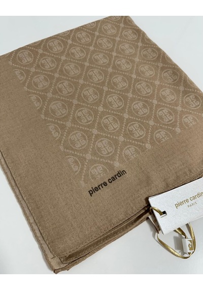Pierre Cardin Elegans Monogram Eşarp - 1090750 -981 Camel Camel