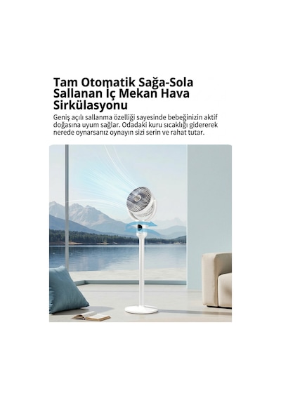Gold Silver Gs-289 Akıllı Şarj Edilebilir Vantilatör
