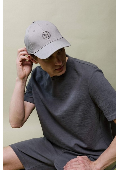 Defacto Erkek Nakışlı Gabardin Cap Şapka G4800ax26smgr150 Gri-gr150