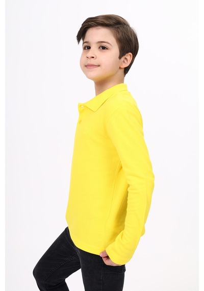 Toontoy Kids Toontoy Unisex Çocuk Nakışlı Tişört Sarı