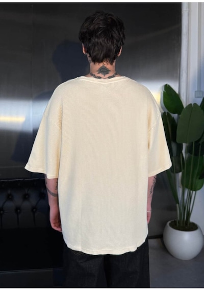 Zaee Micro Texture Oversize Tişört Çok Renkli