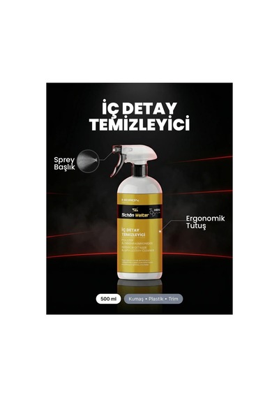Araç Oto Döşeme İç Detay Temizleyici Sprey 500ml Heron