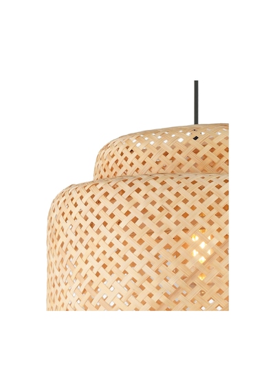 Trudy Tekli Rattan Modern Tasarım Oturma Odası Avize Sarı