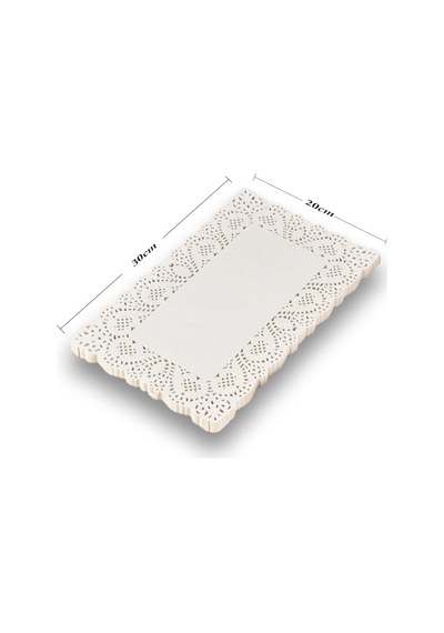 Dantelli Doyley Kağıt Altlık 100lü Dikdörtgen 20x30cm