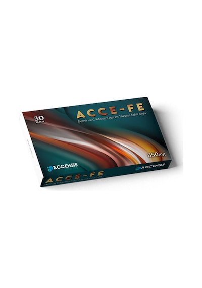 Accensis Pharma Acce-Fe Demir ve C Vitamini İçeren Takviye Edici Gıda 30 Kapsül