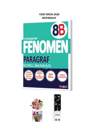 Fenomen 8. Sınıf A-b Paragraf Soru Bankası 2kitap 2026 Müfredat Uzay A.+kalem B Yeni
