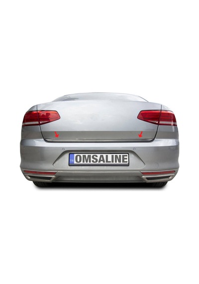 Omsa Vw Passat B8.5 Siyah Krom Bagaj Alt Çıtası 2019 Ve Sonrası