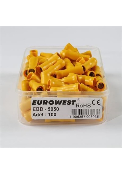 Eurowest 4,00-6,00mm Dişi Terminaller İzoleli Kablo Ucu 1 Kutu 100 Adet