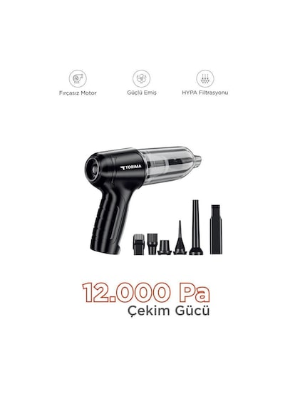 Torima LT-107C Mini Şarjlı Araç El Süpürgesi