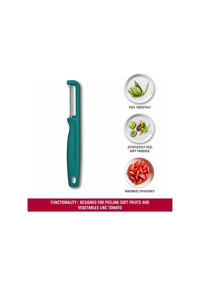 Victorinox 6.0943.4 Iota Tırtıklı Kenar Çift Taraf Yeşil Soyacak Diğer