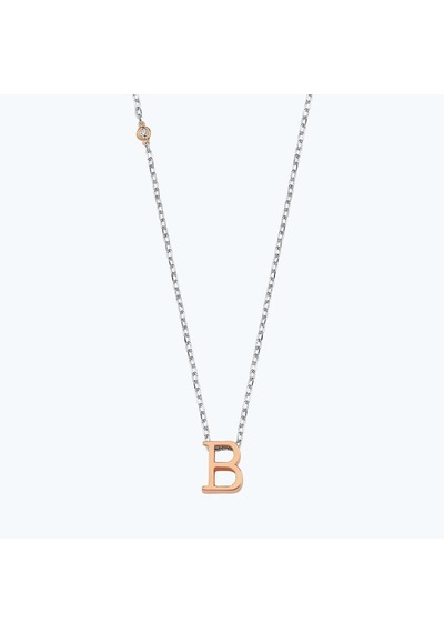 Altınbaş Silver Pırlantalı B Harfi Kolye Int238b-925-1