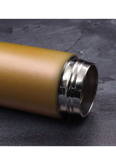 Bk Gift Kişiye Özel İsimli Dereceli Göstergeli Termos Gold Renk , Arkadaşa Hediye, Yeni İş Hediyesi Altın