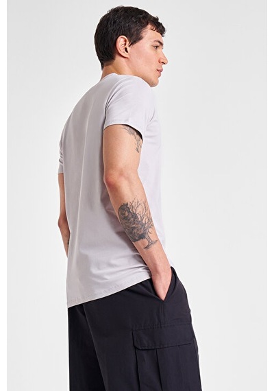 Lescon Erkek Kısa Kollu T-shirt 25s-1225-25y Gri