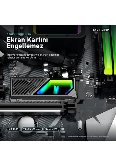 Fanlı Argb Ssd Soğutucu Siyah Renk Siyah - Argb