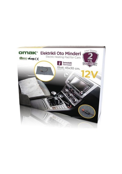 Elektrikli Oto Minderi Termostatlı 12v Çok Renkli