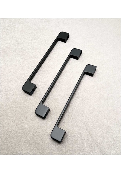 Arel Mat Siyah Tv Ünitesi Vestiyer Yatak Odası Mutfak Dolap Çekmece Kulpu 160 Mm 16 Cm 1 Adet