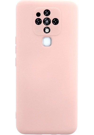 Cosmotex Newface Tecno Camon 16 Kılıf Nano İçi Kadife Silikon - Pudra