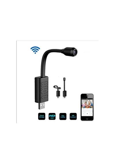 Wificam Wi-Fi Esnek Tasarımlı 1080P Powerbankli Kullanım Mikro Kamera