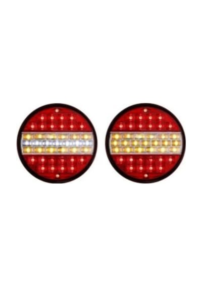 Ahmet Otomotiv Hamburger Tip Ledli Stop Lamba 12 Volt 4 Modlu 6 Adet