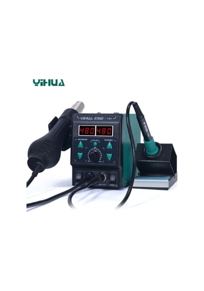 Yihua 8786d-ı 2in1 Sıcak Hava Üflemeli Dijital Havya İstasyonu Yihua