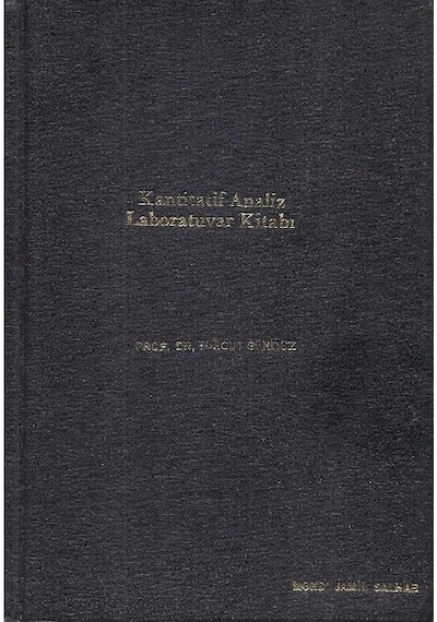 Kantitatif Analiz Laboratuvar Kitabı - Turgut Gündüz