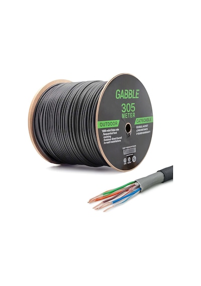 Gabble Gab-cds305 Cat6 305mt Dış Ortam Kablo Od 0.50mm