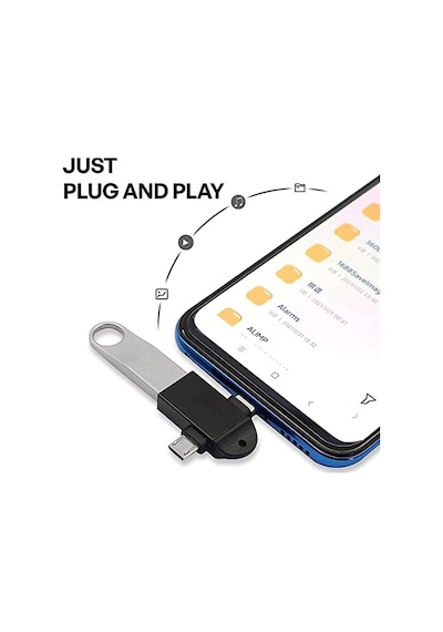 ' Ü 1 Arada Micro Usb Type-c Otg Dönüştürücü Adaptör Otg C Tipi Adaptör 2 In 1 Otg Mikro Usb Dönüştürücü