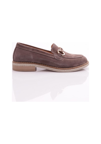 Dgn 246 Kadin Loafer Ayakkabi 246-1567-R1920 Vizon Süet