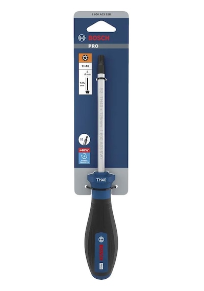 Bosch Pro Th40x125 Mm Delikli Torx Tornavida 1600a039sr