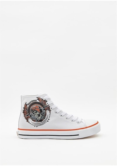 Harley Davidson 023z100150 Pittsburgh White Kadın Sneaker 001