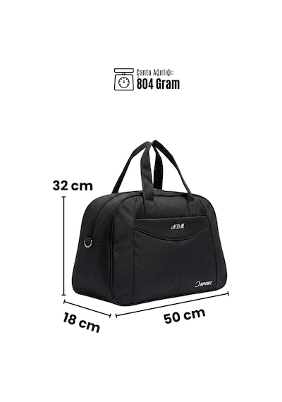 Vıatox Adm 01 Orta Boy Unisex Seyahat&spor El Valizi Siyah