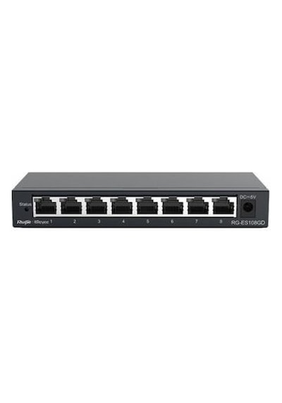 Ruijie Reyee RG-ES108D 8 Port 10/100 Tak Çalıştır Metal Switch