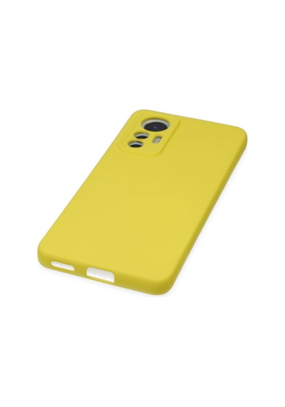 Xiaomi Mi 12 Lite Uyumlu Kılıf Nano İçi Kadife Silikon - Sarı