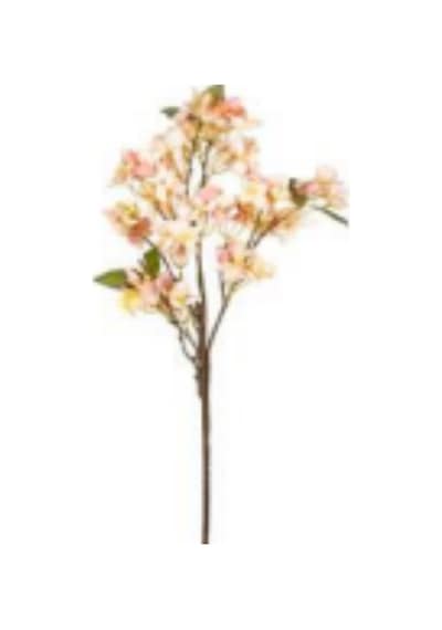 Yapay Çiçek Bahar Dalı Beyaz 60 Cm. Çok Renkli
