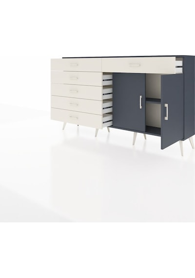 Arges Konsol Tek Raflı 6 Çekmeceli 2 Kapaklı 176x30x99 Antrasit-a Antrasit-antrasit/aytaşı Arges Konsol Tek Raflı 6 Çekmeceli 2 Kapaklı 176x30x99 Antrasit-a Antrasit-antrasit/aytaşı