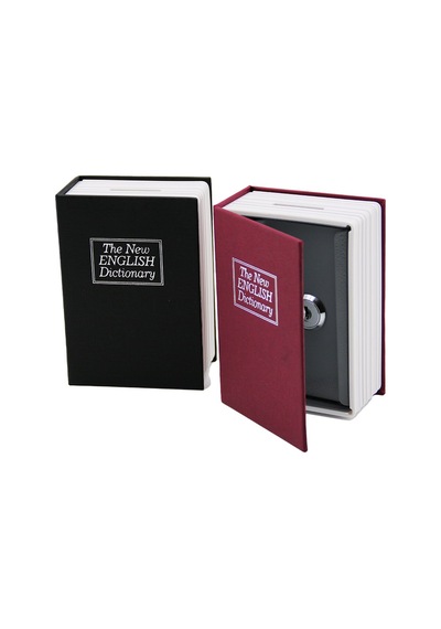 Büyük Kitap Modeli Kilitli Kasa - Kumbara - 180x115x55mm