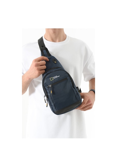 Mega Bag The Northwest M-1008 Unisex Spor Ve Günlük Kullanıma Uygun Lacivert Göğüs Çapraz Çanta Sırt Çanta
