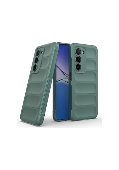 Teleplus Oppo A5 5g Kılıf Kamera Korumalı Etnik Silikon Yeşil