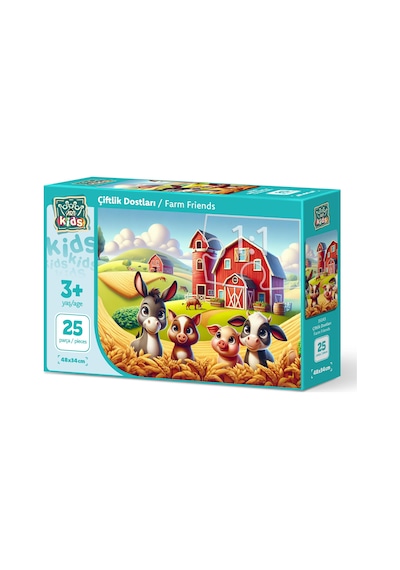Art Çocuk Çiftlik Dostları 25 Parça Puzzle
