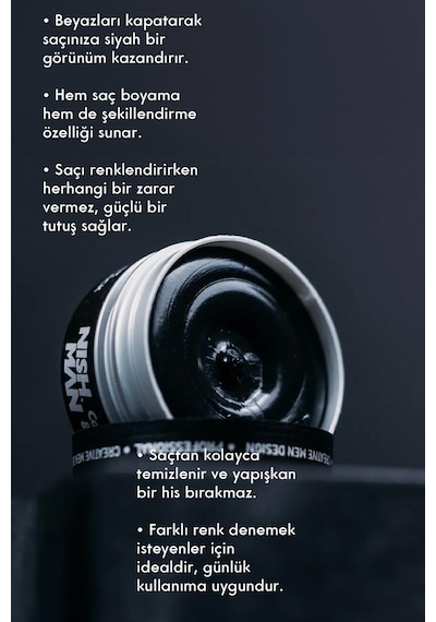 C3 Beyaz Saç Boyayan Şekillendirici Wax 100 Ml