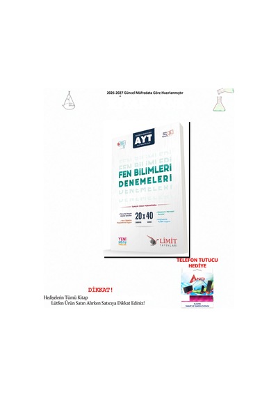 Limit Ayt Fen Bilimleri Denemeleri 20 Kitap Seti