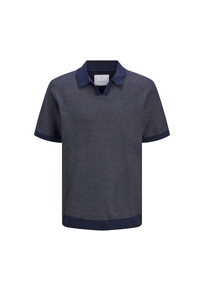 Jack & Jones Erkek Regular Fit Split Yaka Triko Tisört - Heaston - 12294733 Çok Renkli