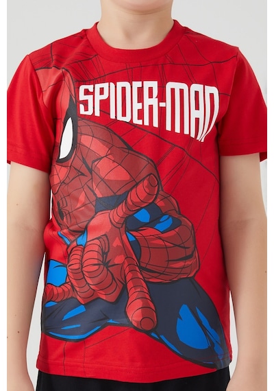Spiderman The Flying Hero Kırmızı Erkek Çocuk Kısa Kol Pijama Takım 5274-32939 Kırmızı